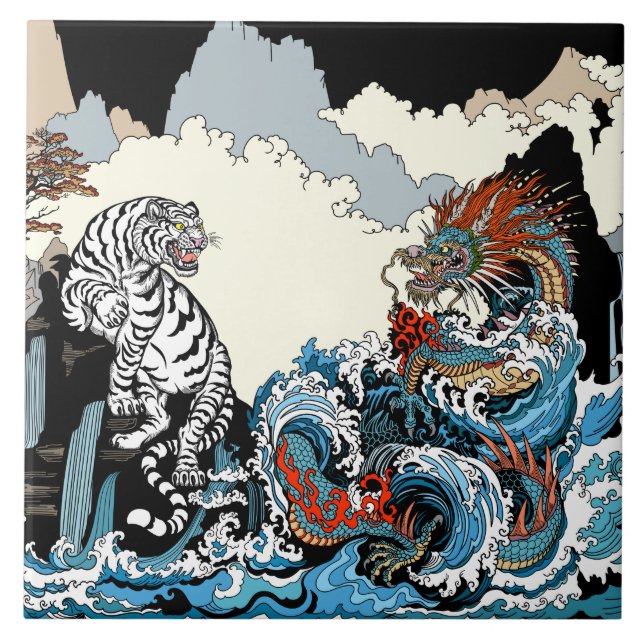 Dragão e Tigre Branco. Ilustração de Insima (Frente)