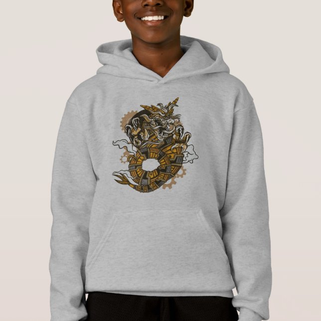 Dragão Elegante, Design Steampunk de Dragão (Frente)