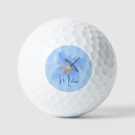 Dragão Elegante na Bola Azul de Golfe