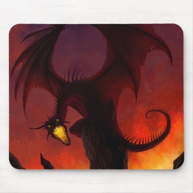 Dragão escuro Mousepad (Frente)