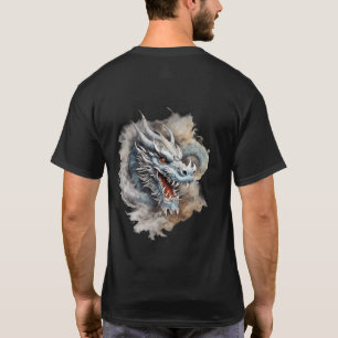 Dragão Eteal: Arte Minimalista de Camiseta