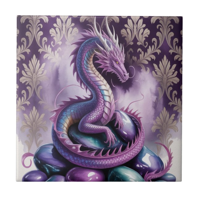 Dragão Gótico Místico Roxo (Frente)