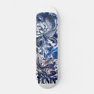 Dragão Japonês Koi Phoenix Skateboard Deck