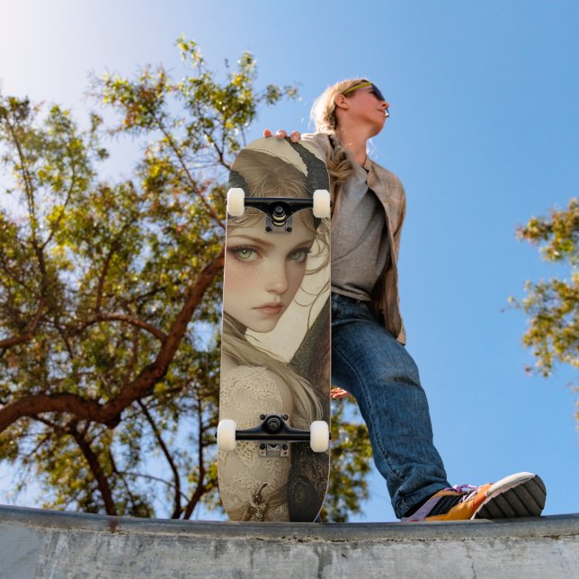 Dragão mitológico Ninfh Skate Girly (Ao ar livre 1)