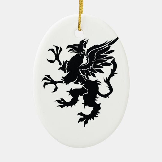 Dragão Mitológico Ornamento De Cerâmica