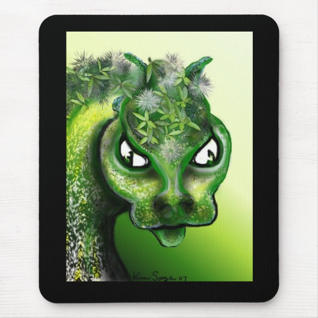Dragão Mousepad da folha (Frente)