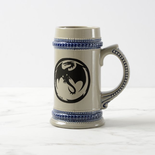 Dragão Negro caneca de cerveja de cerveja à mão es (Direita)