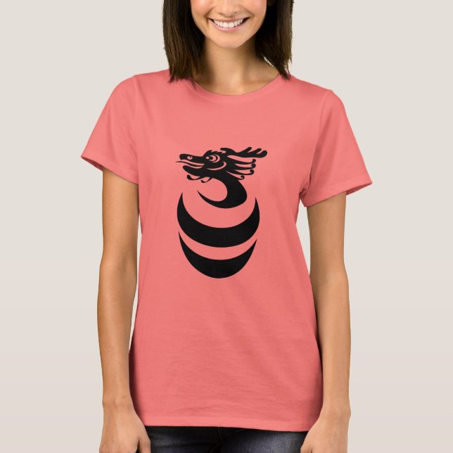 Dragão Negro na Camisa de Ovos (Frente)
