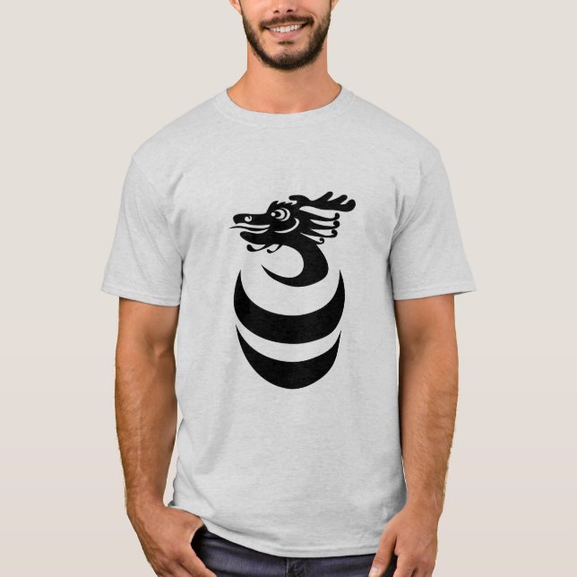 Dragão preto na camisa do ovo (Frente)