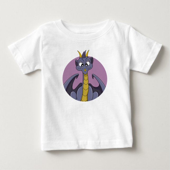 Dragão roxo - Camisa de bebê (Frente)
