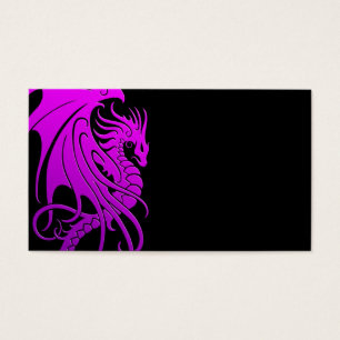 Dragão tribal de voo - roxo no preto
