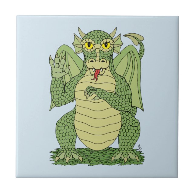 Dragão Verde Bonito (Frente)