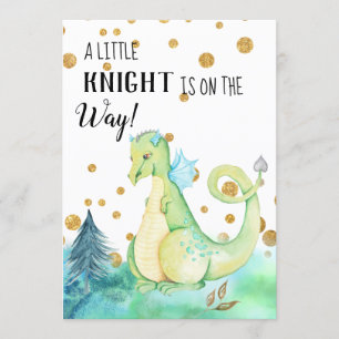 *~* Dragão Verde - Convite para Chá de fraldas Bab