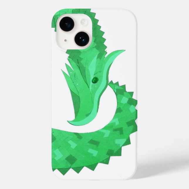 Dragão verde no branco (Verso)