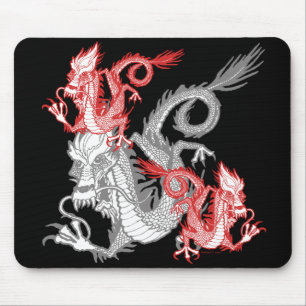 Dragão vermelho chinês Mousepad