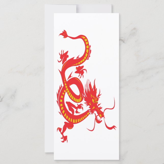 Dragão Vermelho de Ano Novo Chinês (Frente)