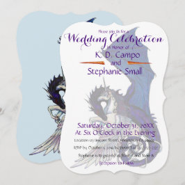 Dragão Vermelho de Convite à Celebração de Casamen