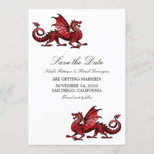 Dragão Vermelho Guarde o Convite de Data