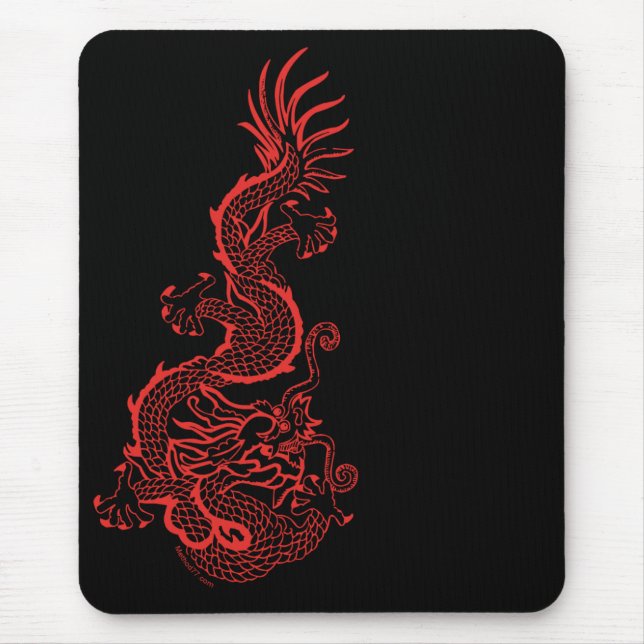 Dragão vermelho Mousepad (Frente)
