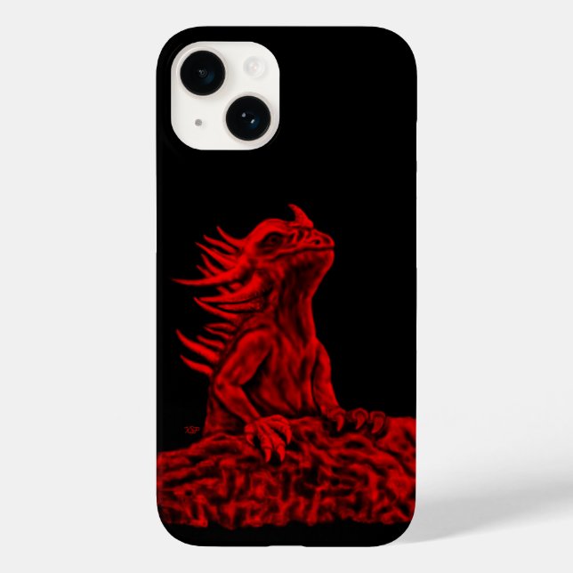 Dragão vermelho pequeno (Verso)
