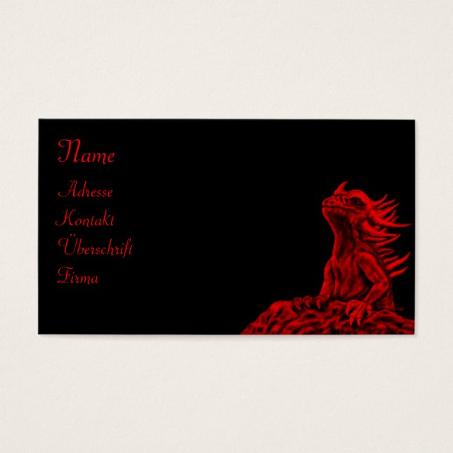 Dragão vermelho pequeno (Frente)