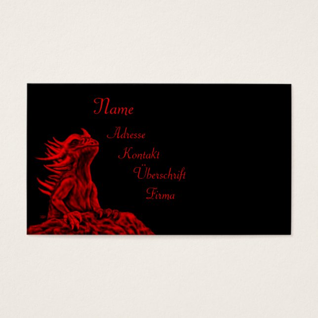 Dragão vermelho pequeno (Frente)