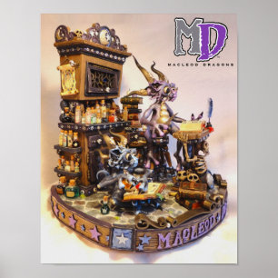 Dragões da DM Merlin 11"" mini poster x14