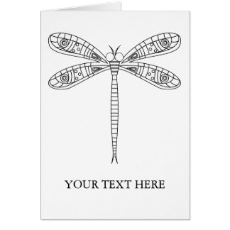 Dragões e Cartão de Coloração de Lírios