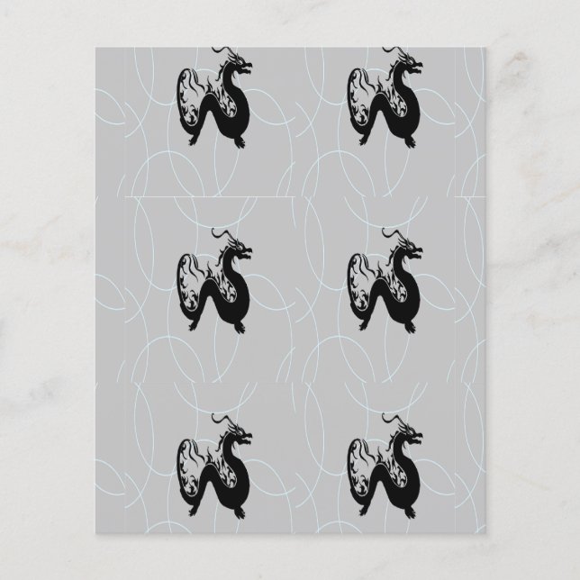 Dragões negros na cinza (Frente)