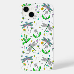 Dragões Whimsical e Dandelions Desenhados