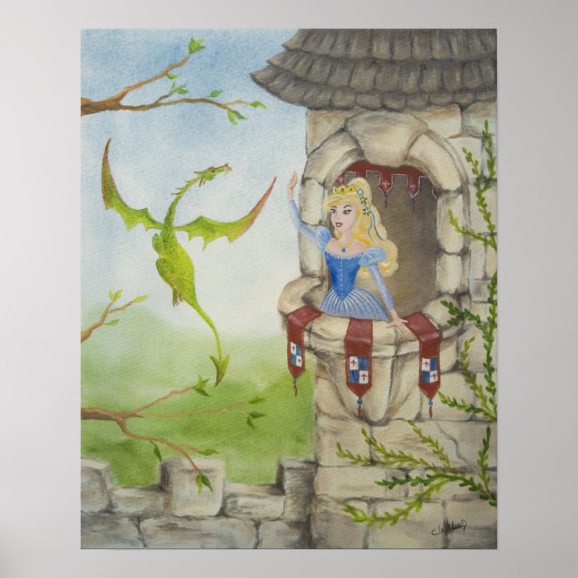 Dragon and Princess Poster (Frente)