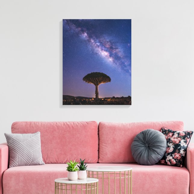 Dragon Blood Tree Milky Way Canvas  Ancient Nature (Insitu(Sala de estar))