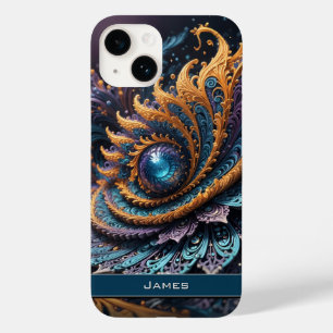 Dragon Eye Modern Abstrato Geométrico Nome Fractal