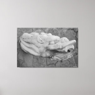 Dragon Fountain Stretch Canvas Print