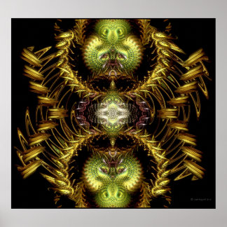 Dragon Hour Fractal Art Poster / Impressão