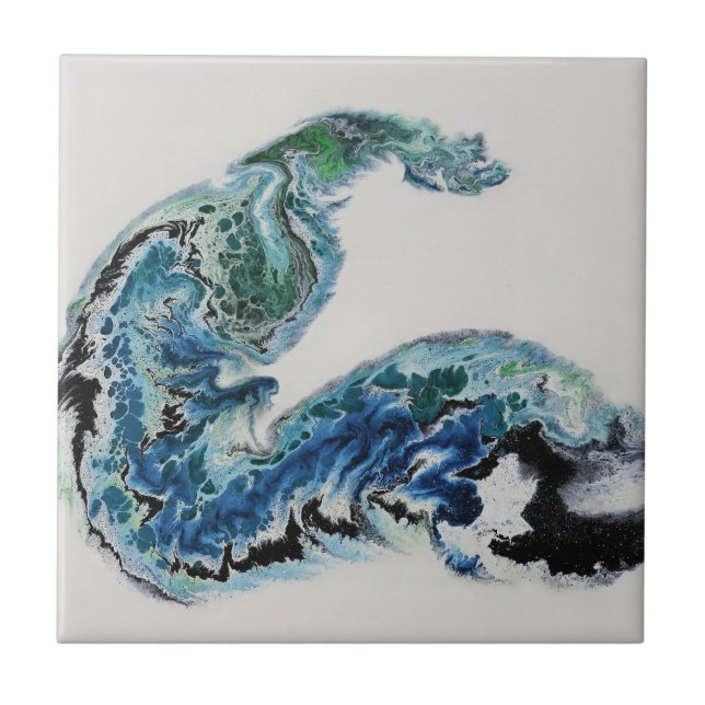 “Dragon in the Waves – Abstract Ocean Energy (Frente)