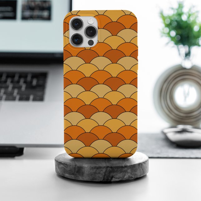 Dragon Scales, Fans, Waves, Seigaiha, Orange (Criador carregado)