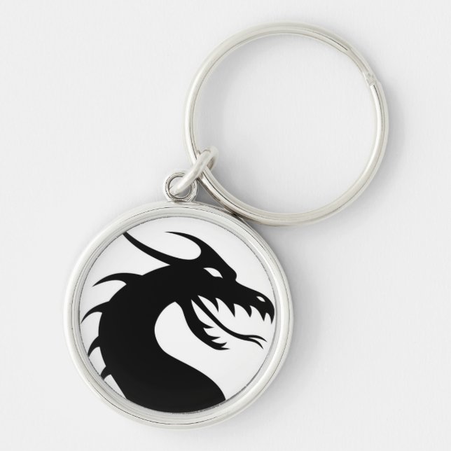 Dragon Silhouette Chaveiro (Frente)