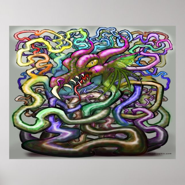 Dragon Vines Poster (Frente)