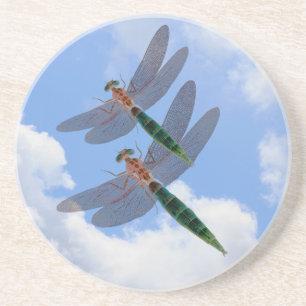 Dragonflies Blue Sky Nature Porta copos