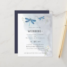 Dragonflies Magic Watercolor WEDDING Convite