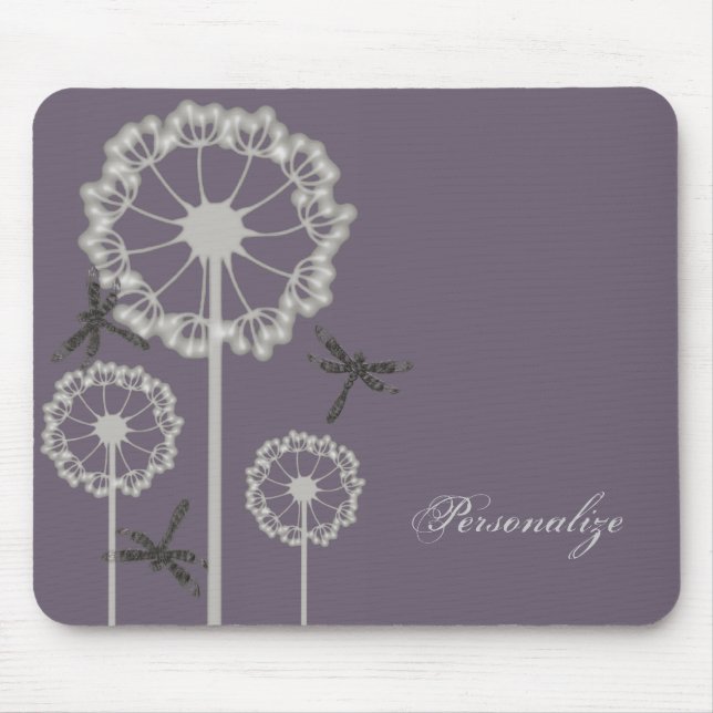 Dragonflies Roxos Mousepad (Frente)