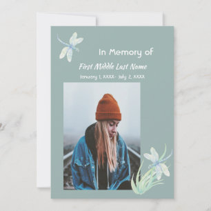 Dragonfly Aquarela De Cartão De Memória Memorial M