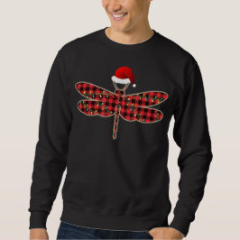 Dragonfly Árvore de Natal Camisa Xadrez Vermelha