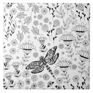 Dragonfly e flores