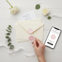 Dragonfly e Monograma, selo de casamento