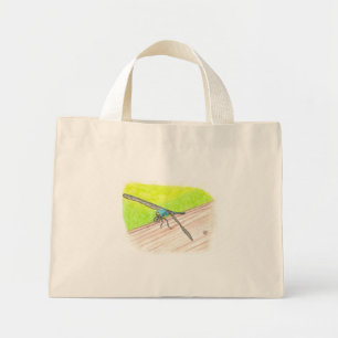 Dragonfly em aquarela, bolsas de canvas