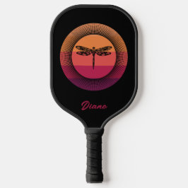 Dragonfly em Retro Sunset com Nome