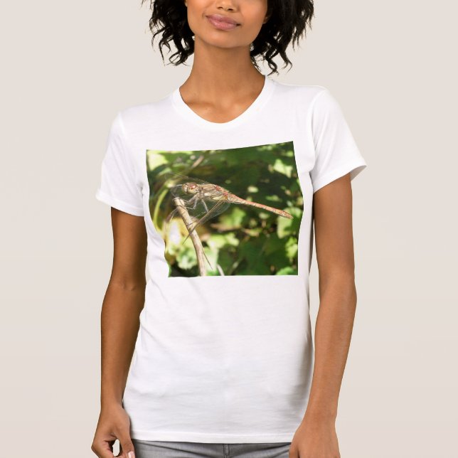 Dragonfly em uma camisa de galhardete (Frente)