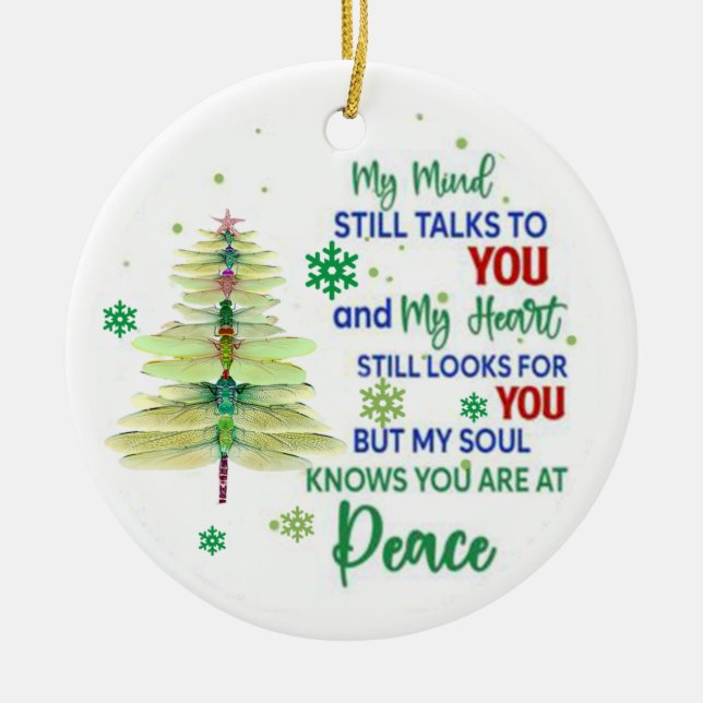 Dragonfly Enfeites de natal, Dragonfly Xmas Tree (Frente)